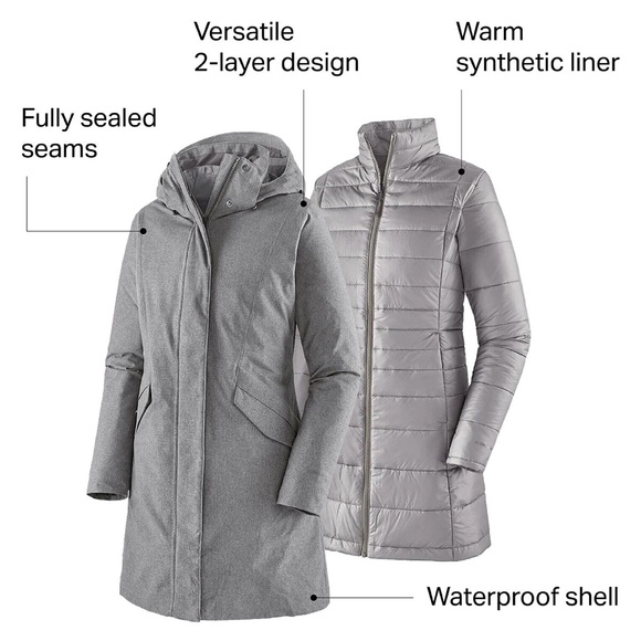 Patagonia Vosque Puffer in Hot Pink - Picture 11 of 11